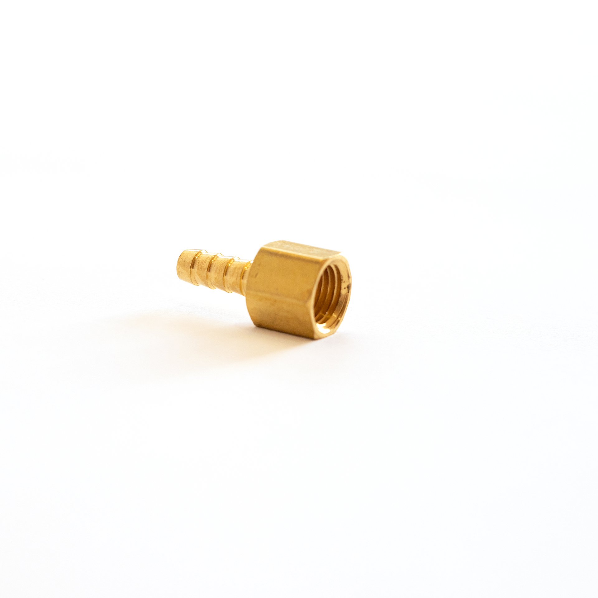 Barb, 1/4” x 1/4” FPT Brass-BR013